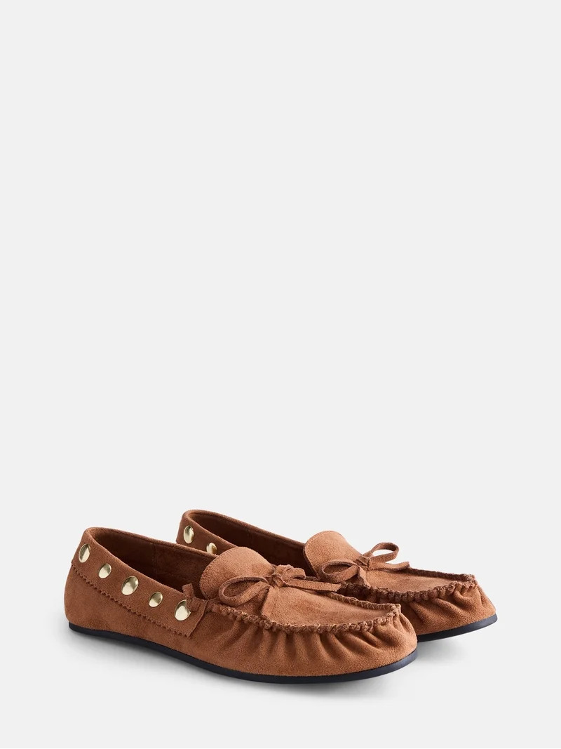 Scenario Women's Studded Moccasin Flats | Walmart (US)