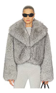 Camila Coelho Nuria Coat in Grey from Revolve.com | Revolve Clothing (Global)