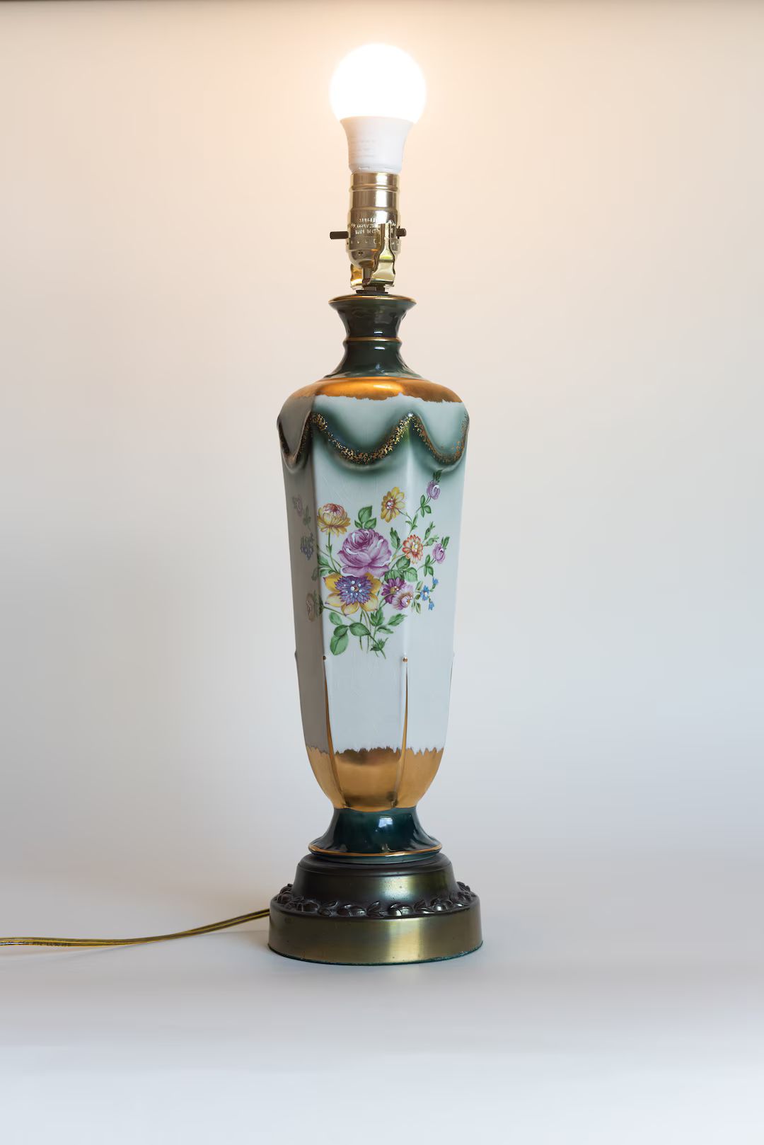 Vintage Porcelain Lamp - Etsy | Etsy (US)
