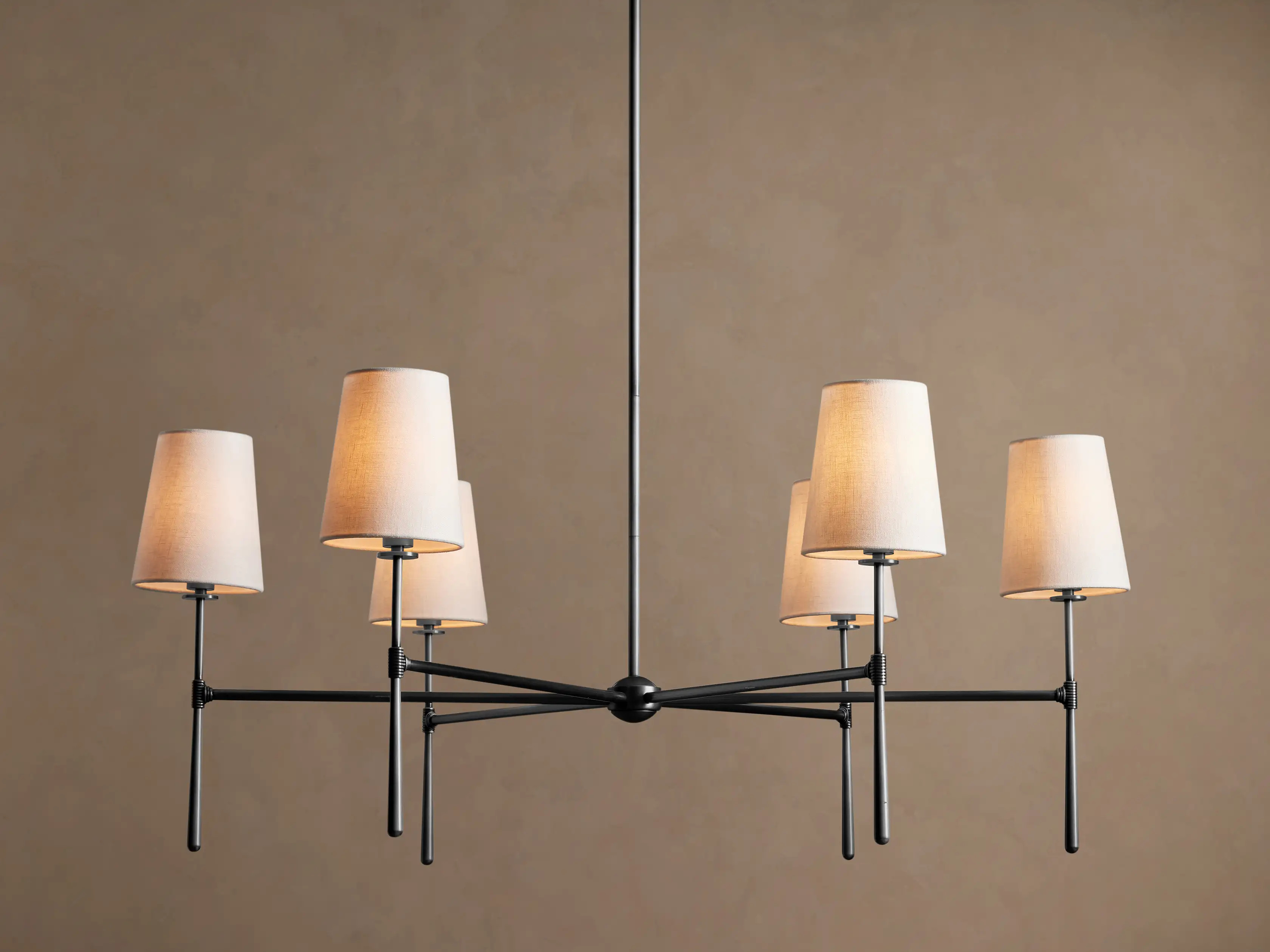 Rhodes Round Chandelier in Bronze | Arhaus