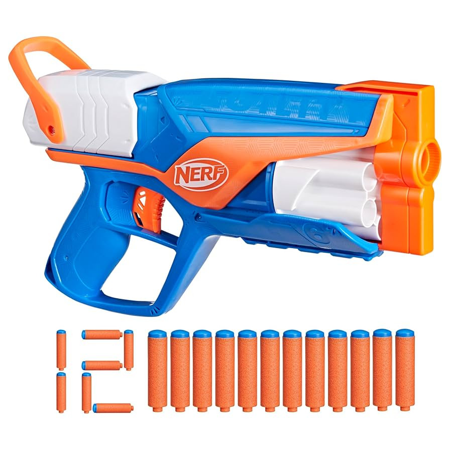 NERF N Series Agility Blaster, 12 N1 Darts Compatible Only N Series Blasters, 6 Dart Drum, Kids O... | Amazon (US)