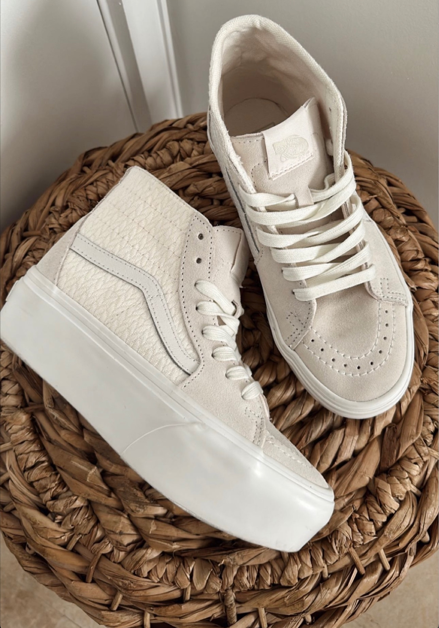 Vans. Platform sneakers. Neutral. 

#LTKunder100 #LTKSeasonal #LTKshoecrush