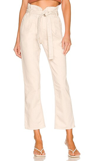 Remi Paperbag Ankle Jean in Brazilian Sand | Revolve Clothing (Global)