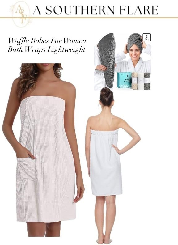 Looking for the perfect robe after your spa day? These waffle robes are just what you need! Light... | Amazon (US)