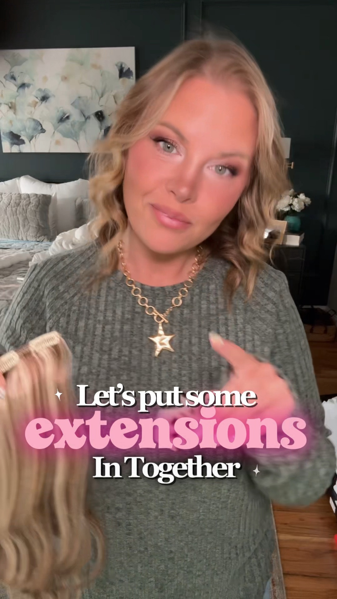 GRWM ✨ let’s pop in these extensions real quick—literally takes minutes and the volume is EVERYTHING 💁‍♀️🔥 instant confidence boost every time 💅 #GRWM #HairExtensions #QuickGlowUp #EasyHair #VolumeForDays 

#LTKBeauty #LTKmomlife #LTKgrwm