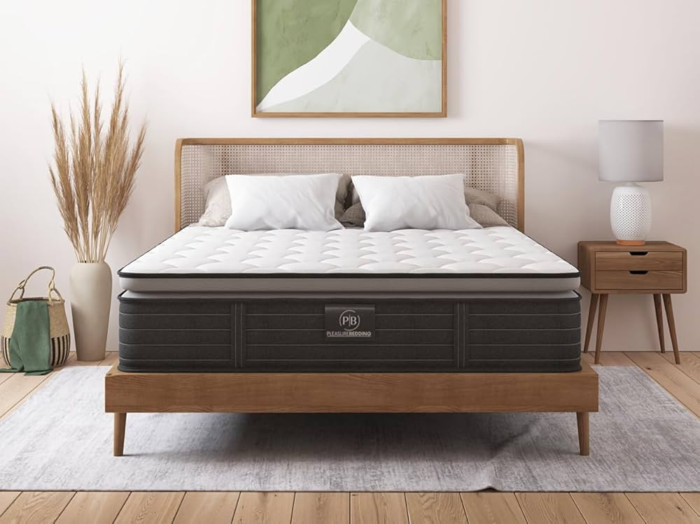 Hybrid Medium Firm Pillow Top Mattress - Classic Collection - Breathable - Adaptive Pressure Relief Support Hand Crafted Made in The USA Mattress in A Box (13 Inch, King) | Amazon (US)