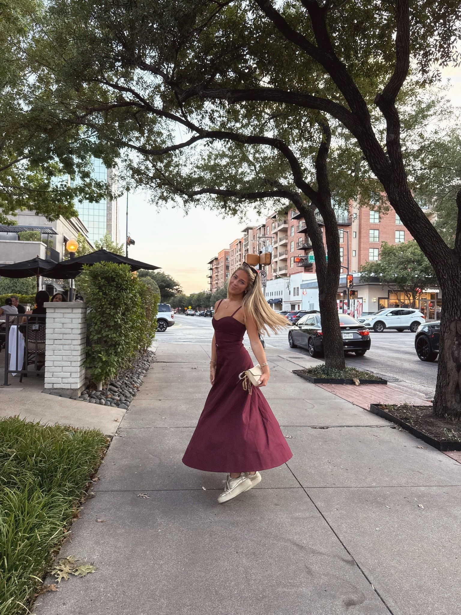 Love this Hill House dress for fall! Chic maxi dress | gameday dress | gameday ootd | chic ootd | dinner outfit | dinner ootd | ltk u | ltk ootd | Dallas outfit | Dallas ootd

#LTKootd #LTKU #LTKTravel