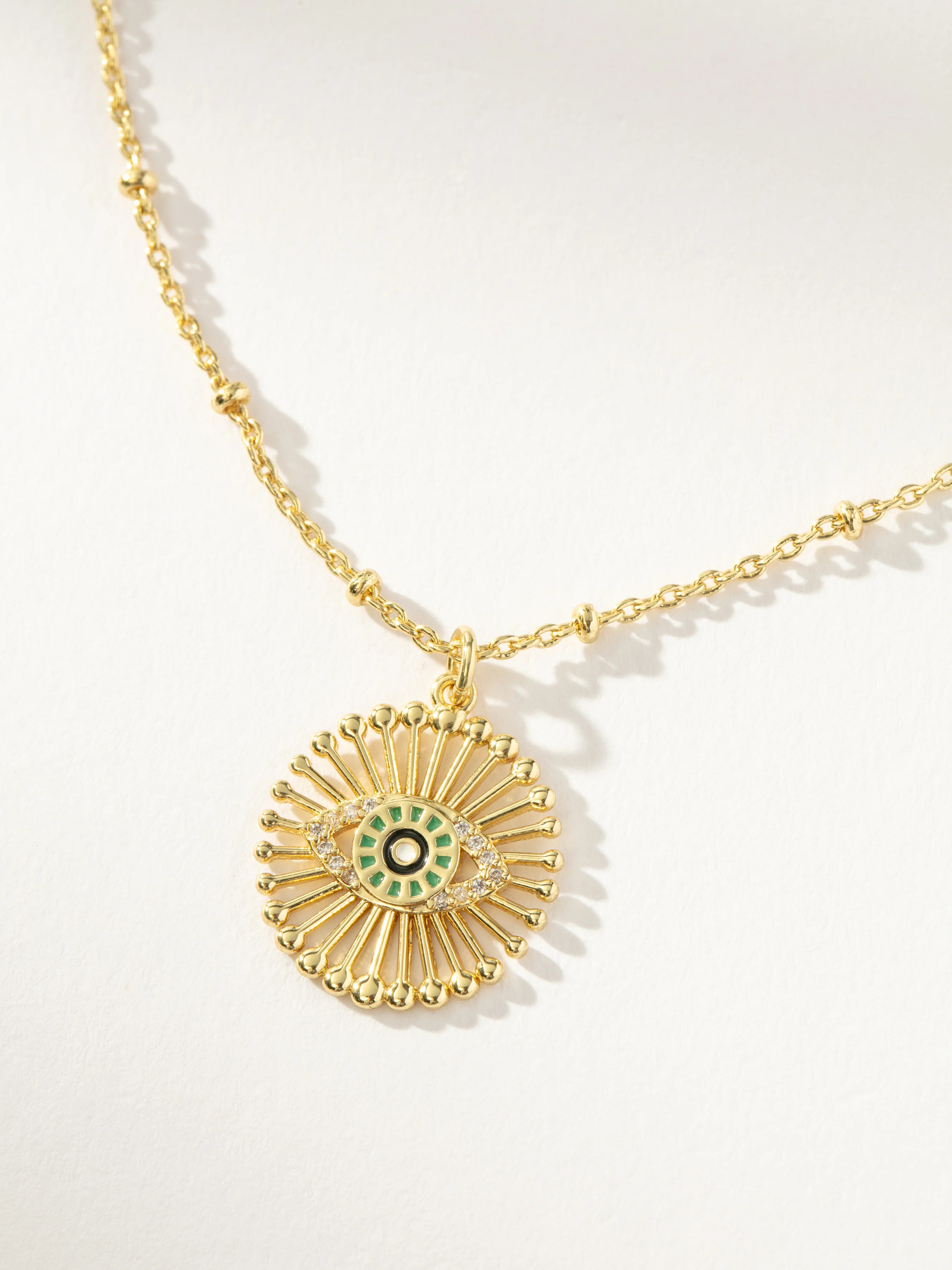 Evil Eye Pendant and Chain Necklace in Gold or Silver | Uncommon James | Uncommon James