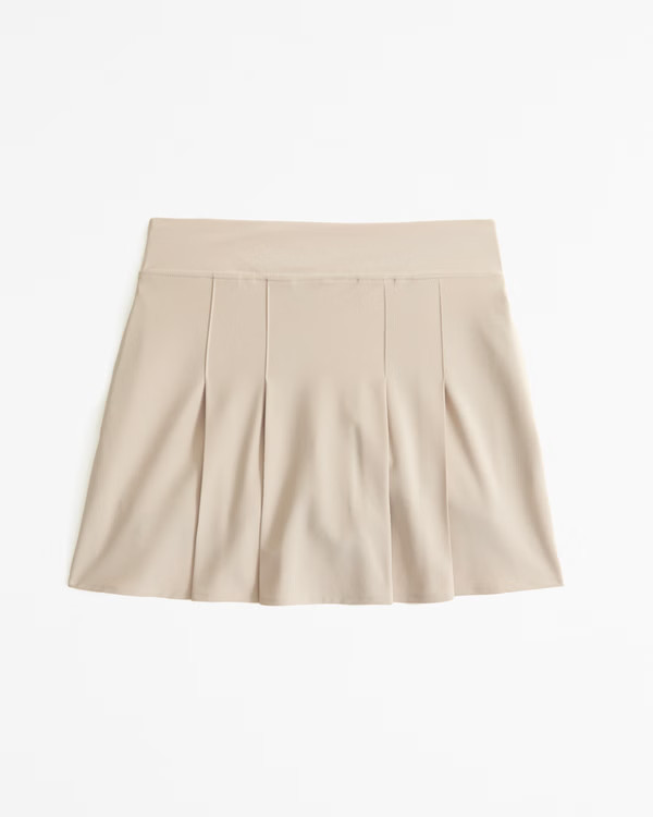 pleated uniform mini skort | Abercrombie & Fitch (US)