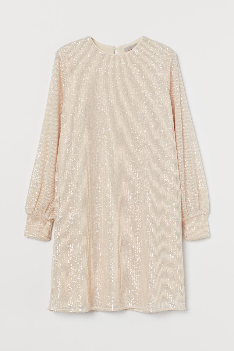 Long-sleeved sequined dress | H&M (UK, MY, IN, SG, PH, TW, HK)