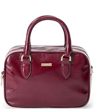 Galloway Collection Cherry Lacquer Mara Satchel Bag | Dillard's