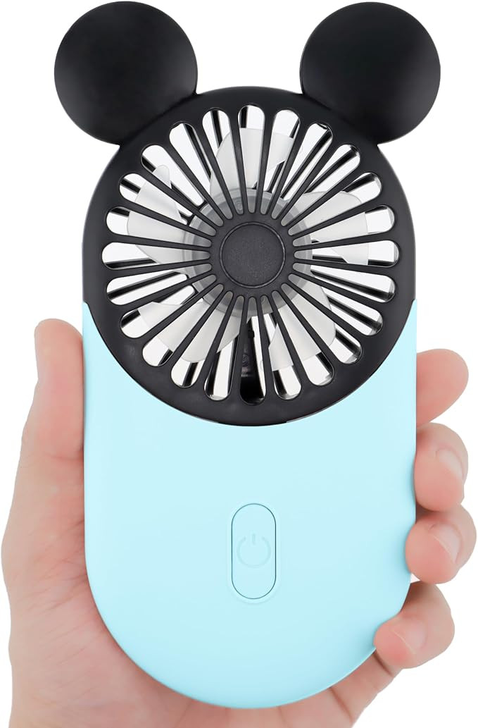 Cute Mouse Personal Mini Fan, Rechargeable Handheld USB Fan, 3 Adjustable Wind Speeds and Wearabl... | Amazon (US)
