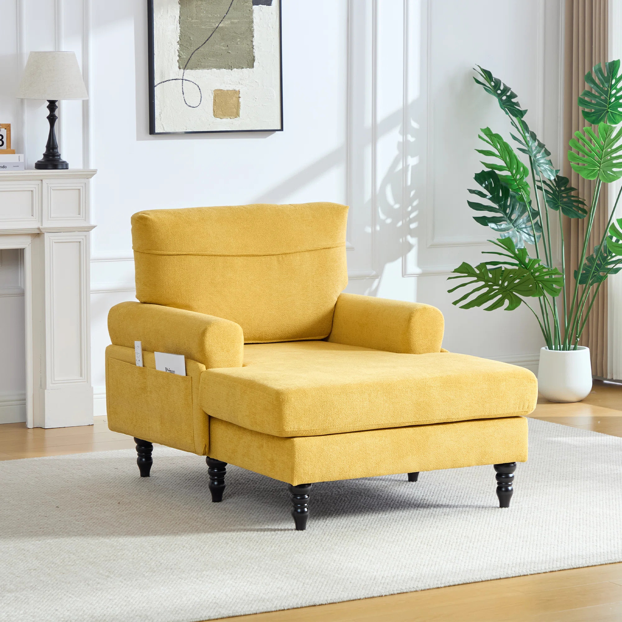 Latitude Run® 38.2'' Upholstered Chaise Lounge - Wayfair Canada | Wayfair North America