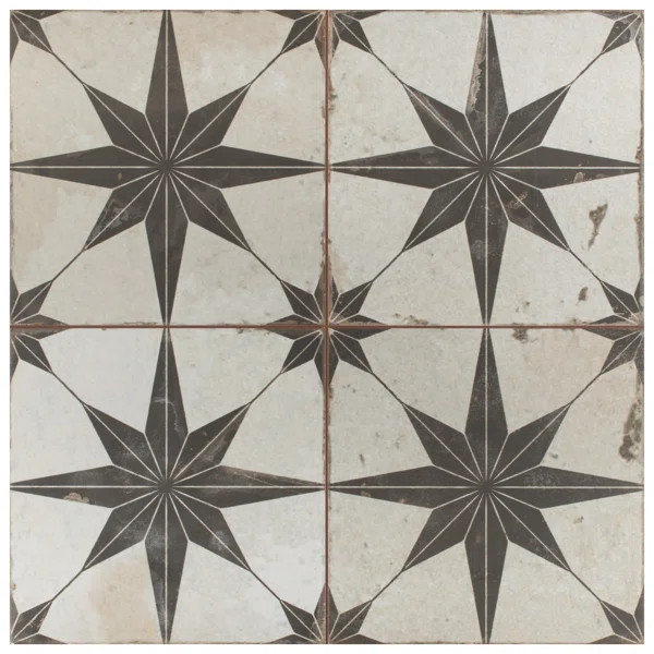 Kings 18" x 18" Ceramic Patterned Wall & Floor Tile | Wayfair North America