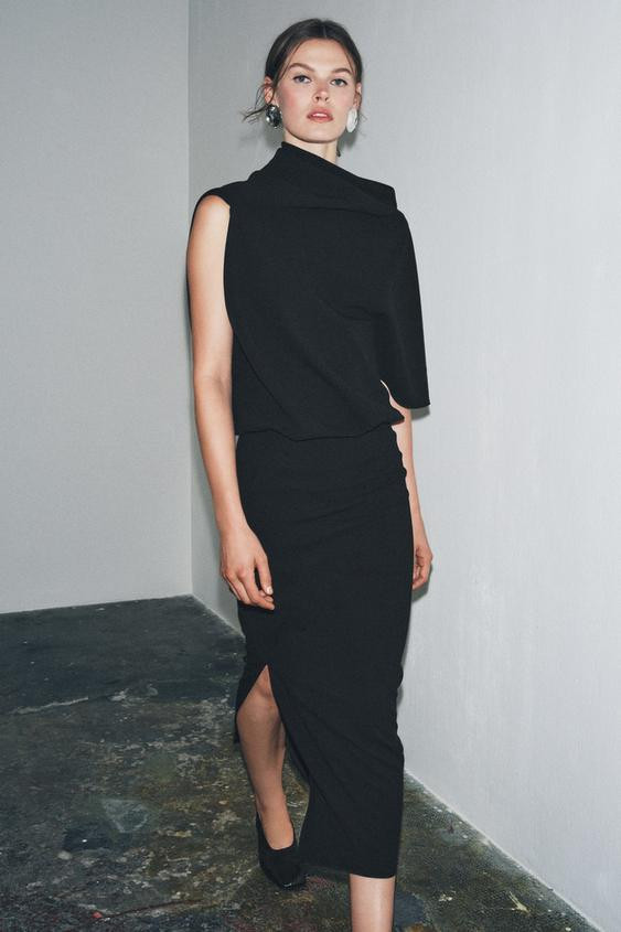 ZW COLLECTION ASYMMETRIC DRESS | Zara US