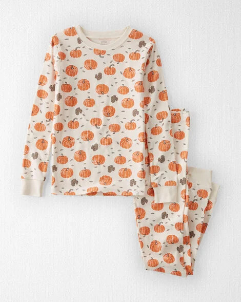 Kids 2-Piece Organic Cotton Pajamas in Harvest Pumpkins - Little Planet | Carter's | Carter's Inc