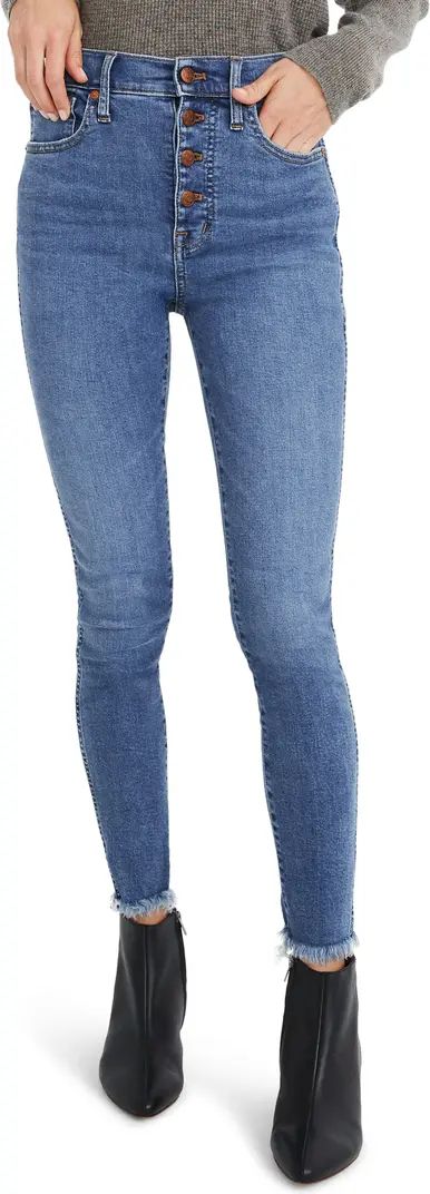 10-Inch High-Rise Skinny Jeans: Button-Front Edition | Nordstrom
