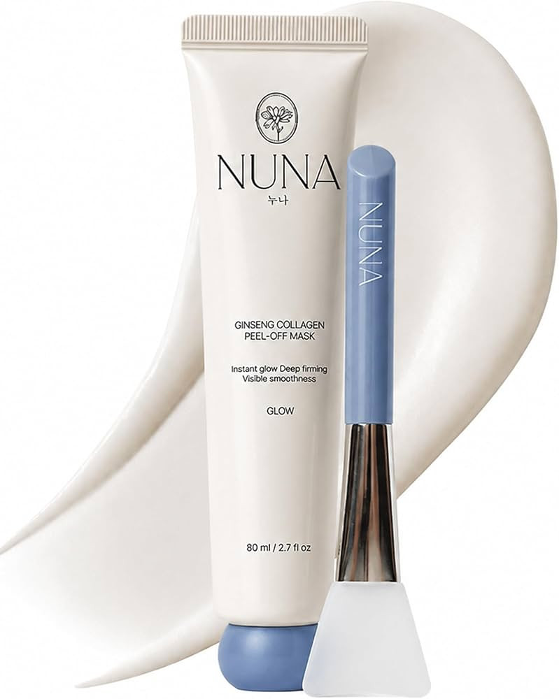 NUNA Ginseng Collagen Peel-Off Mask with Panax Ginseng Root Extract, Hydrolyzed Collagen, Niacina... | Amazon (US)
