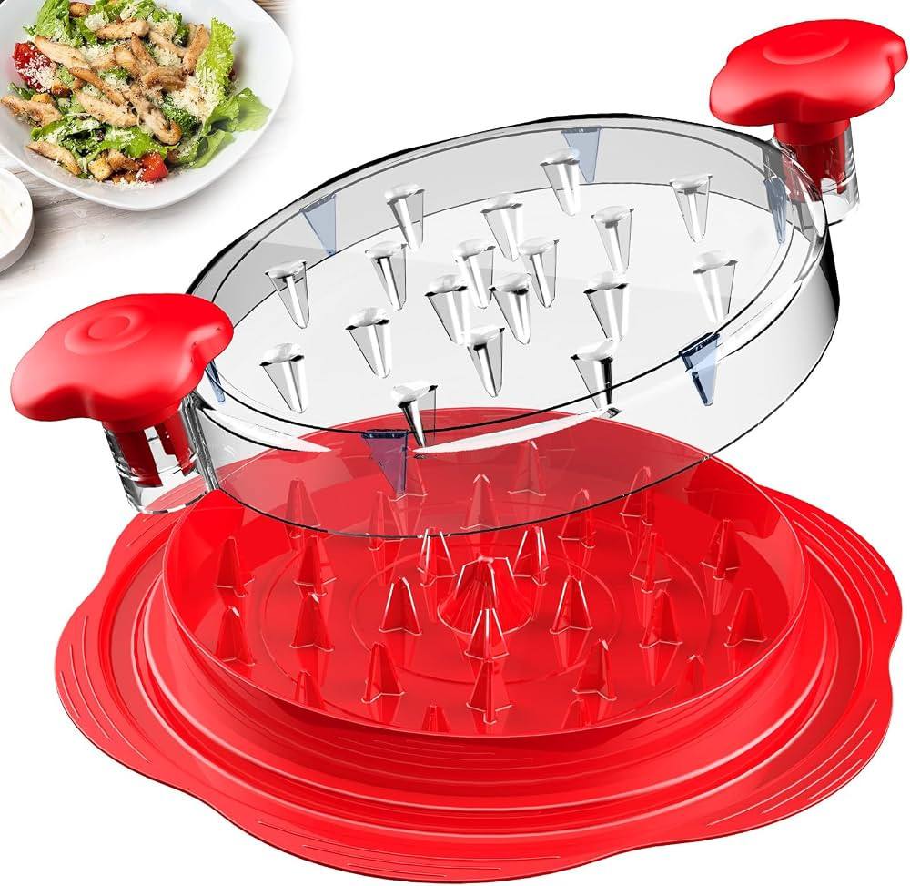 Chicken Shredder Large Chicken Breast Shredder Tool Twist with Brush&Fork, Visible Meat Shredder ... | Amazon (US)