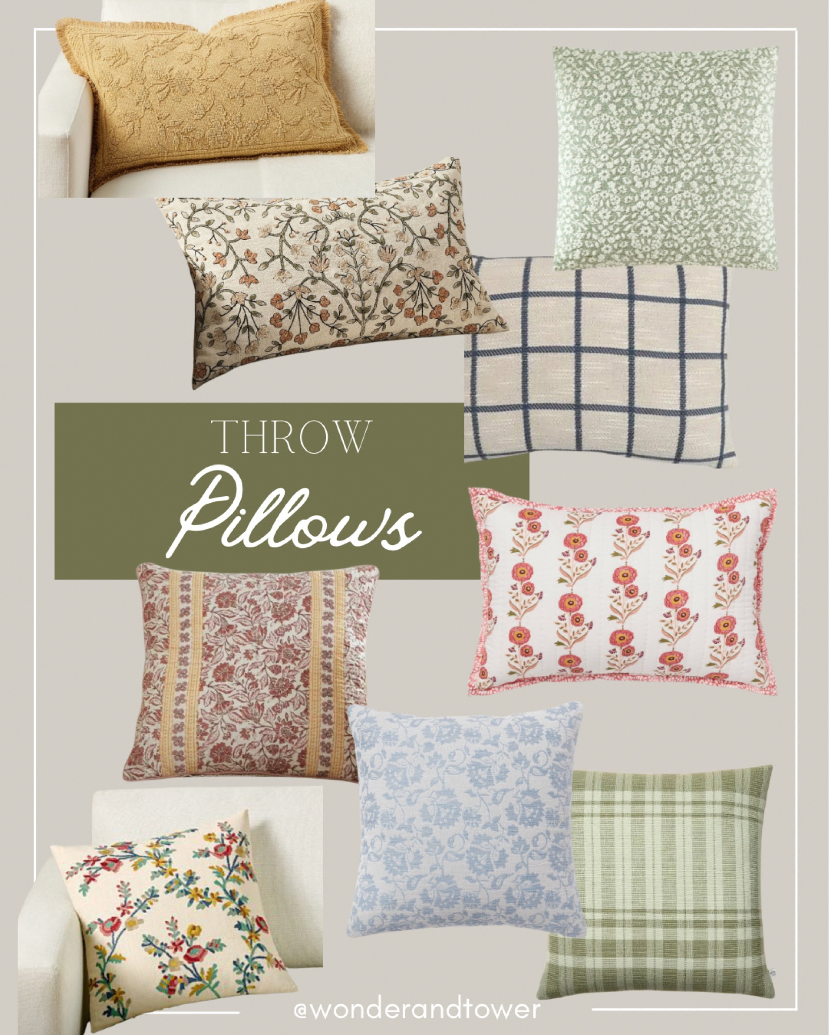 Throw Pillows for late winter and early springg

#LTKFindsUnder50 #LTKHome #LTKSeasonal