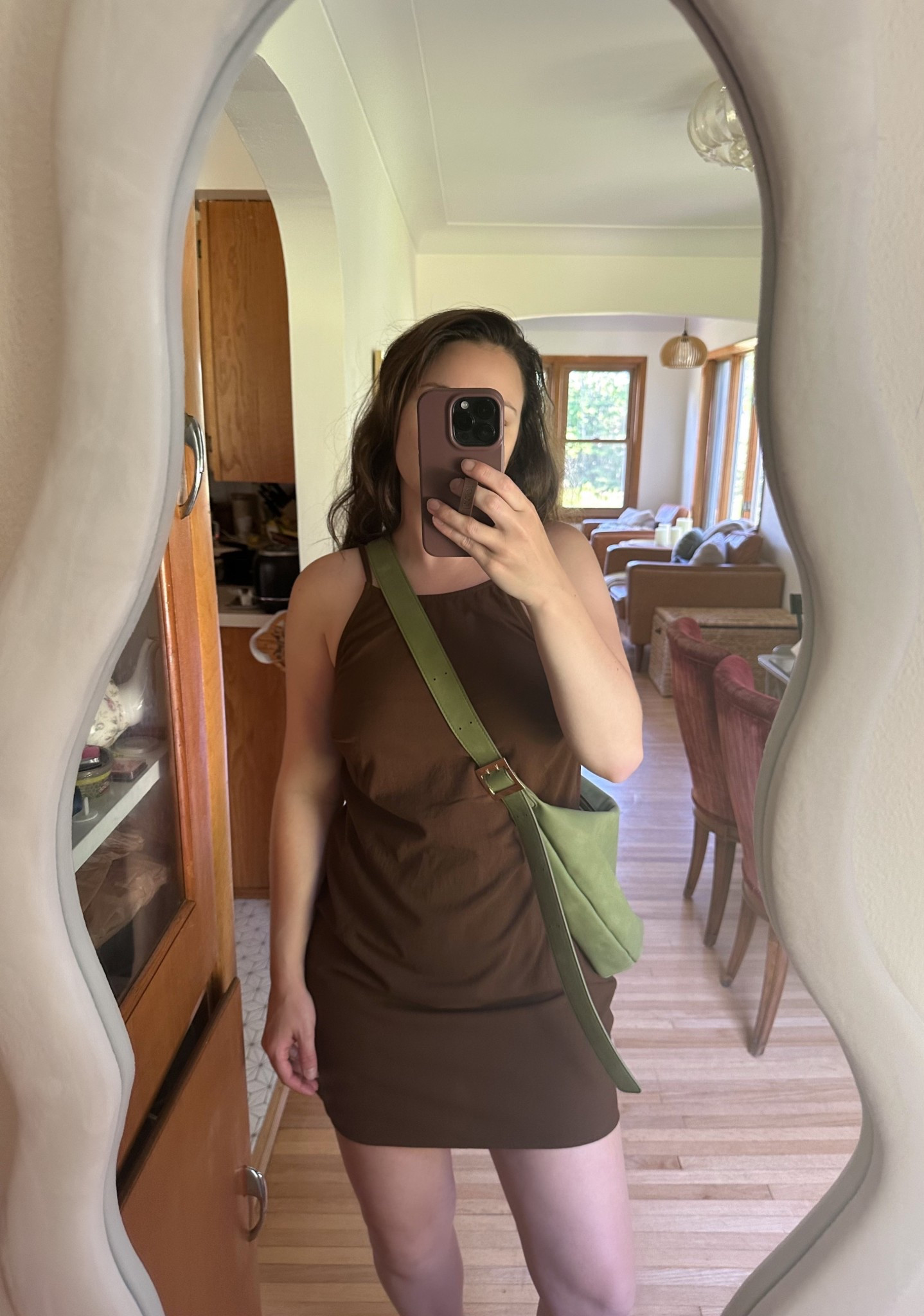 Summer dress, summer outfit, target finds
halter dress, mini dress

Brown halter mini dress XS
Green bag 
Black flip flops tts 



#LTKItBag #LTKFindsUnder50 #LTKStyleTip