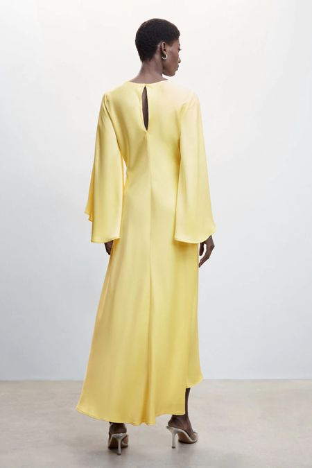 Stunning yellow satin wedding guest dress for under $150

#LTKFind #LTKSeasonal #LTKwedding