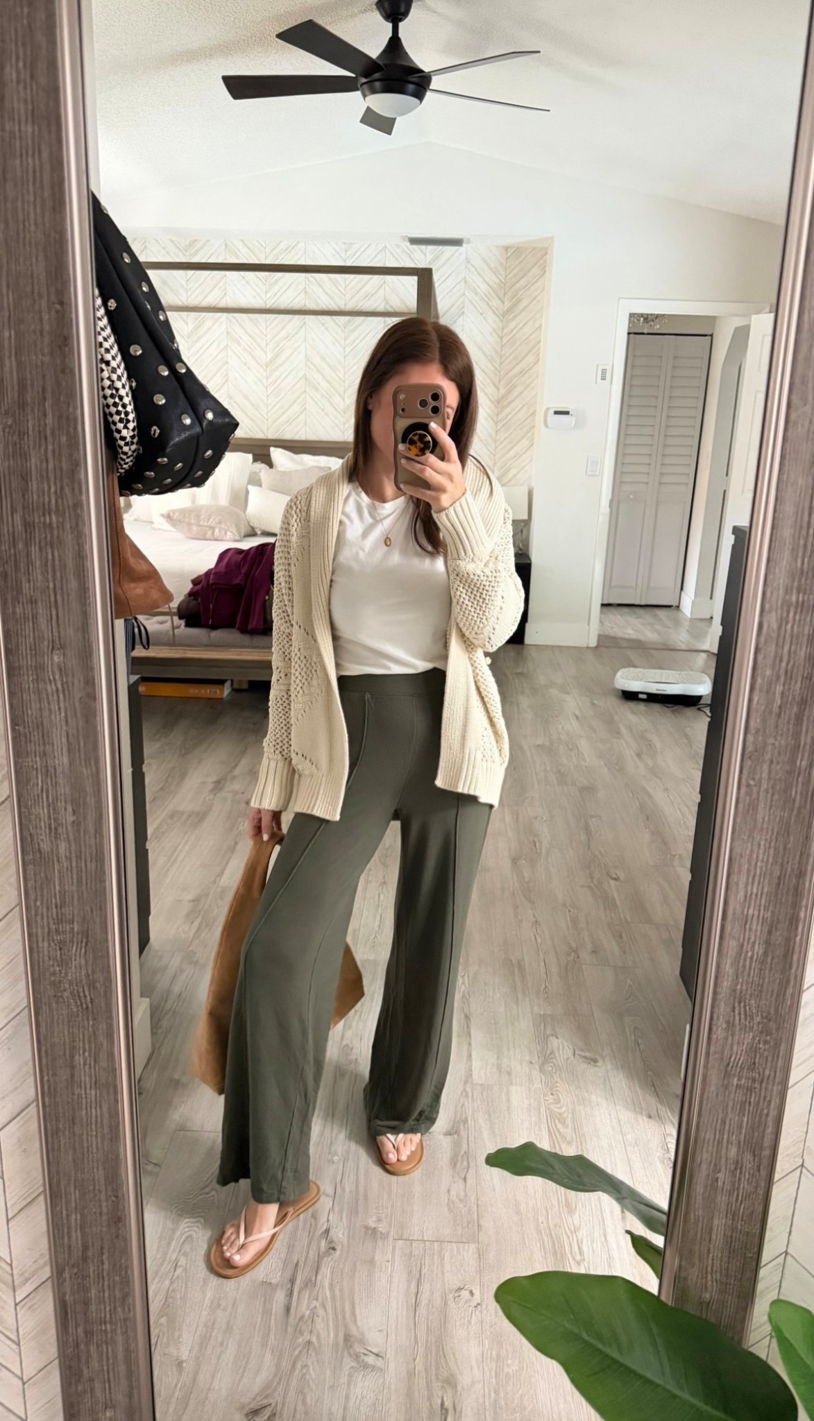 You know I love a cute look that’s is comfy, comfy and affordable, and this one is good. These Walmart pants are only $16 and come in a handful of sizes and the cardigan is only $10 with most sizes still in stock.  Paired it with some of my favorite basic sandals, white tee and affordable handbag to finish the look. 
Affordable mom outfit inspo, casual outfit insp 

#LTKPetite #LTKFindsUnder50 #LTKmomlife