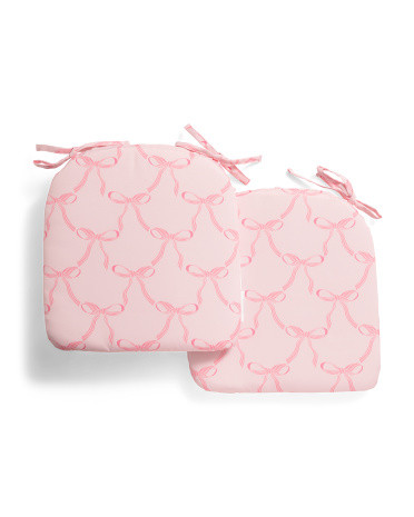 2pk Bows Chair Cushions | TJ Maxx
