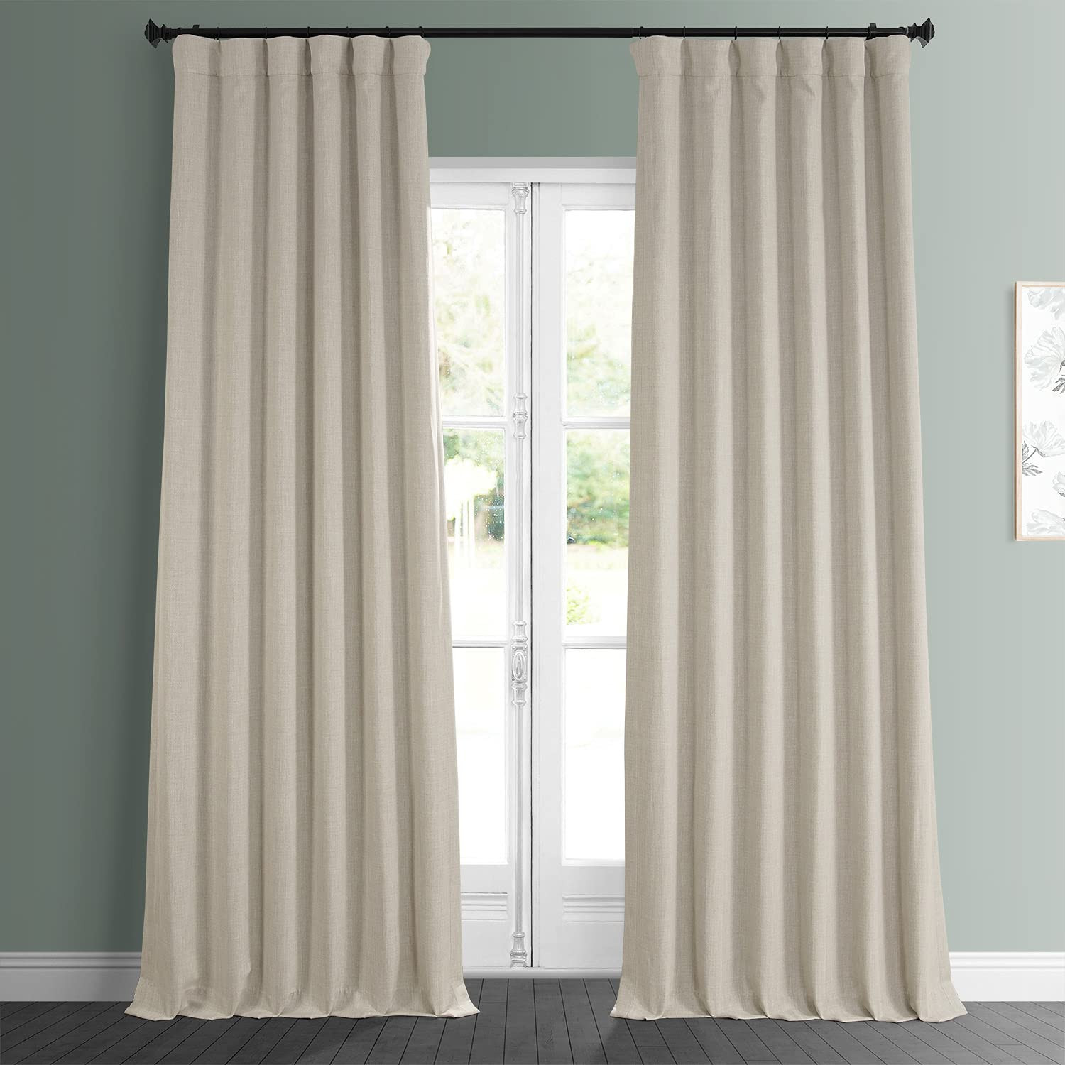 HPD Half Price Drapes BOCH-LN185-P Faux Linen Room Darkening Curtain (1 Panel) 50 X 96, BOCH-LN18542 | Amazon (US)