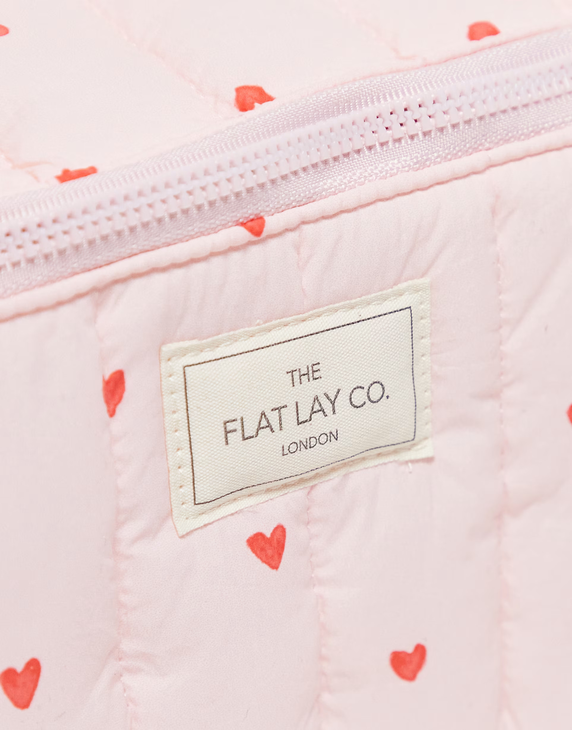 The Flat Lay Co. Marshmallow Makeup Bag - Sweet Pink Hearts  | ASOS | ASOS (Global)