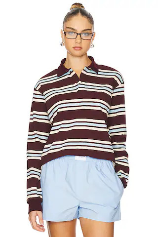 LIONESS Leisure Long Sleeve Top in Chocolate Multi from Revolve.com | Revolve Clothing (Global)