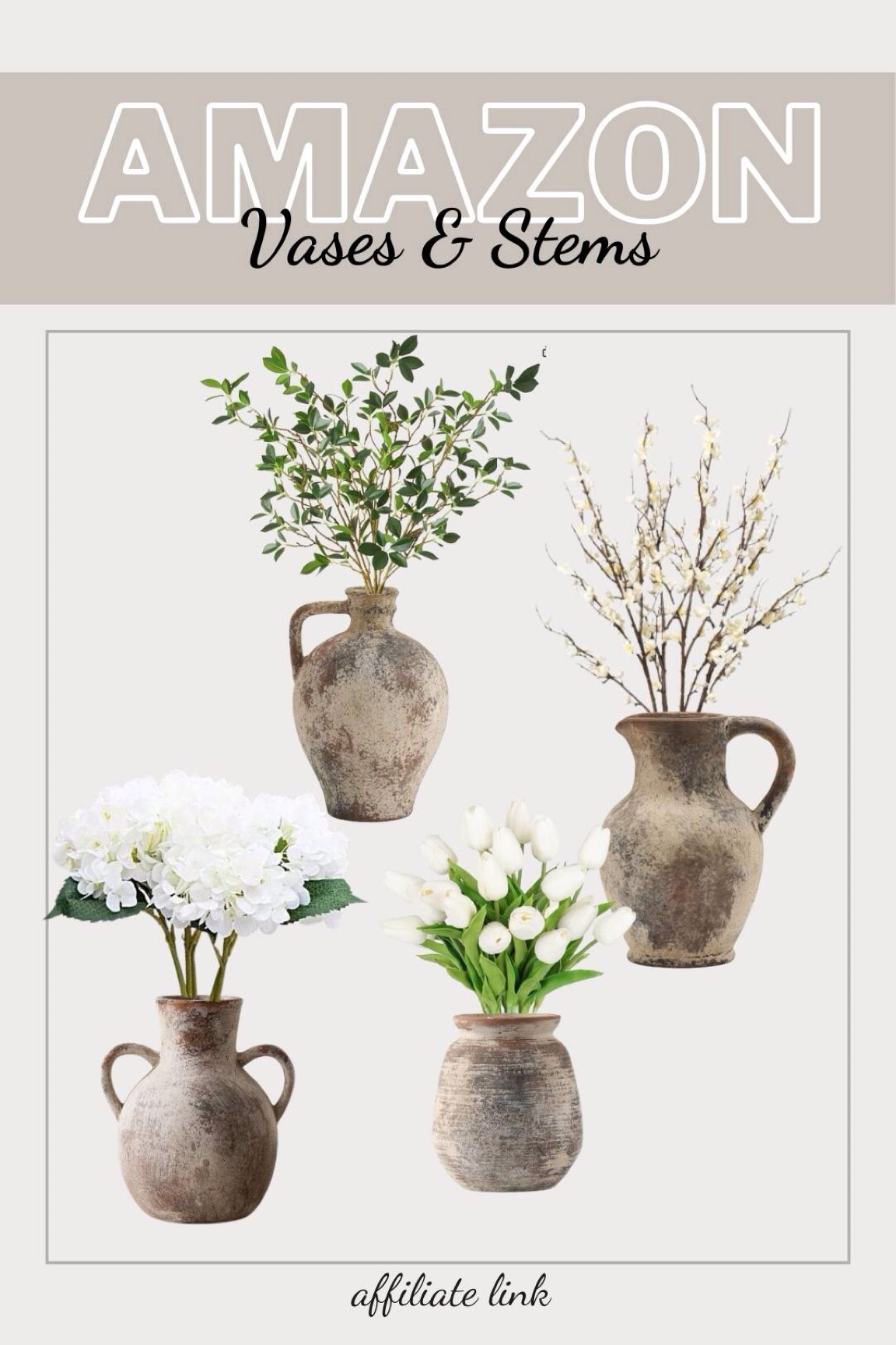 Gorgeous vases and greenery for your beautiful neutral decor.  

#LTKHome