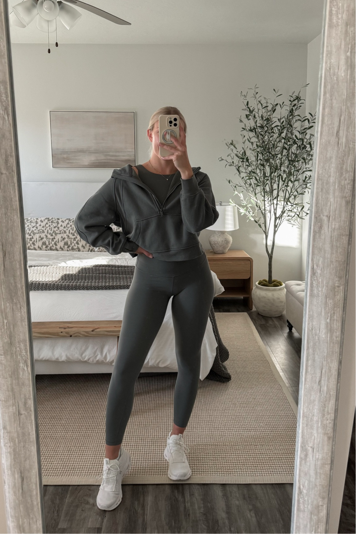 Favorite Amazon activewear / atheleisure brand! And this grey sage color is soo pretty 😍 wearing a small in everything!

#LTKCyberWeek #LTKActive #LTKFindsUnder50