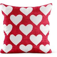 Valentine Outdoor Pillow Red White Heart Valentines Day Patio Cushion Porch | Etsy (US)