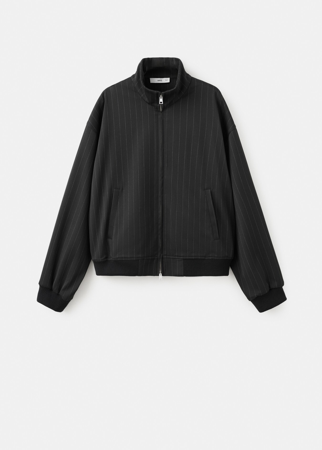 Pinstripe bomber jacket | Mango (US/MX/AU)
