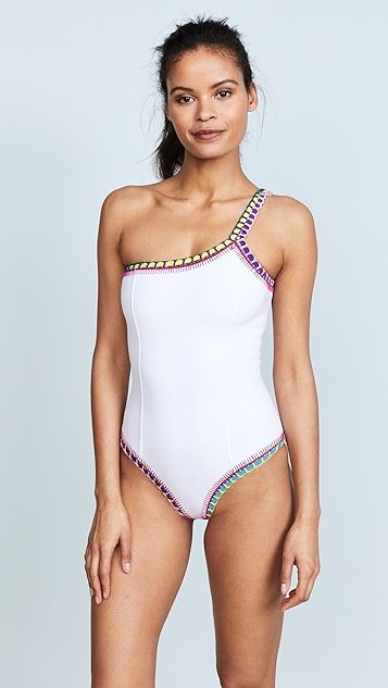 Yaz One Shoulder Maillot | Shopbop