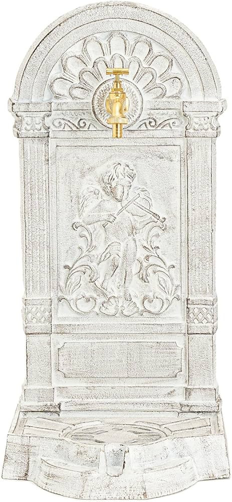 Sungmor Cast Iron Outdoor Water Column with Faucet, Freestanding Decorative Water Fountain Yard H... | Amazon (US)