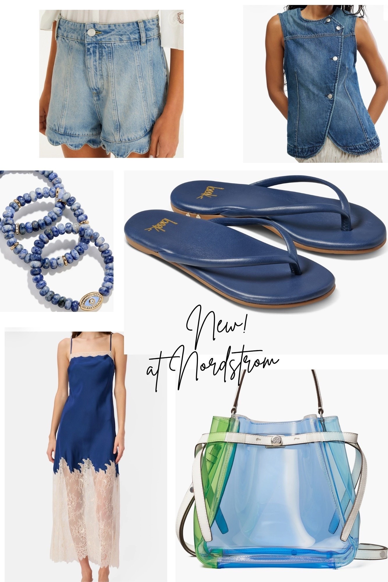 Summer at Nordstrom 
Sandals
Lace dress
Denim shorts

#LTKSeasonal