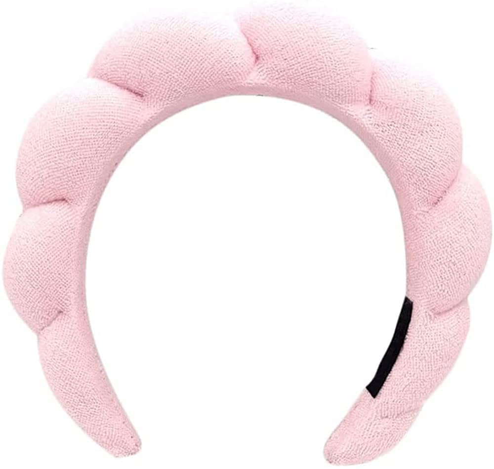 PSADKID Spa Headbands For Women Sponge & Terry Towel Cloth Fabric Makeup Headband Face Washing Ma... | Amazon (US)