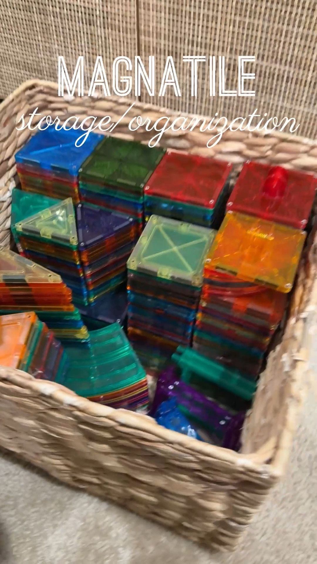 @Magnatile toy storage! It holds up so well and fits soo many! All of these bins are from @target 
•
•
Magnatile storage
Magnatile organization
toy storage bins
Target toy organization
playroom organization
homeschool organization
kids toy storage
clear storage bins
stackable toy bins
Target finds for moms
organization for kids toys 

#LTKKids #LTKmomlife #LTKHoliday