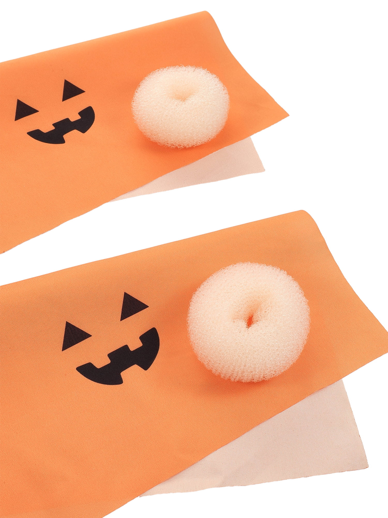 Way to Celebrate DIY Pumpkin Halloween Hair Buns Kit, 4 Pieces | Walmart (US)