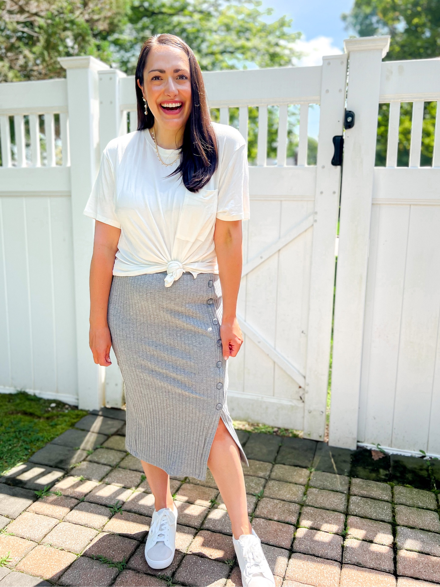 Walmart time and tru sweater skirt set, midi skirt, sweater skirt, stars above white pocket tee, target sneakers, casual outfit 

M tee
XS skirt (need small)
TTS sneakers 

#LTKunder50 #LTKstyletip #LTKBacktoSchool