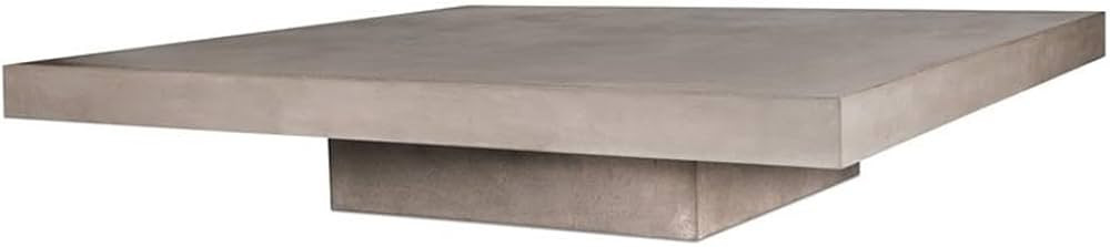Contemporary Concrete Coffee Table in Slate Gray | Amazon (US)