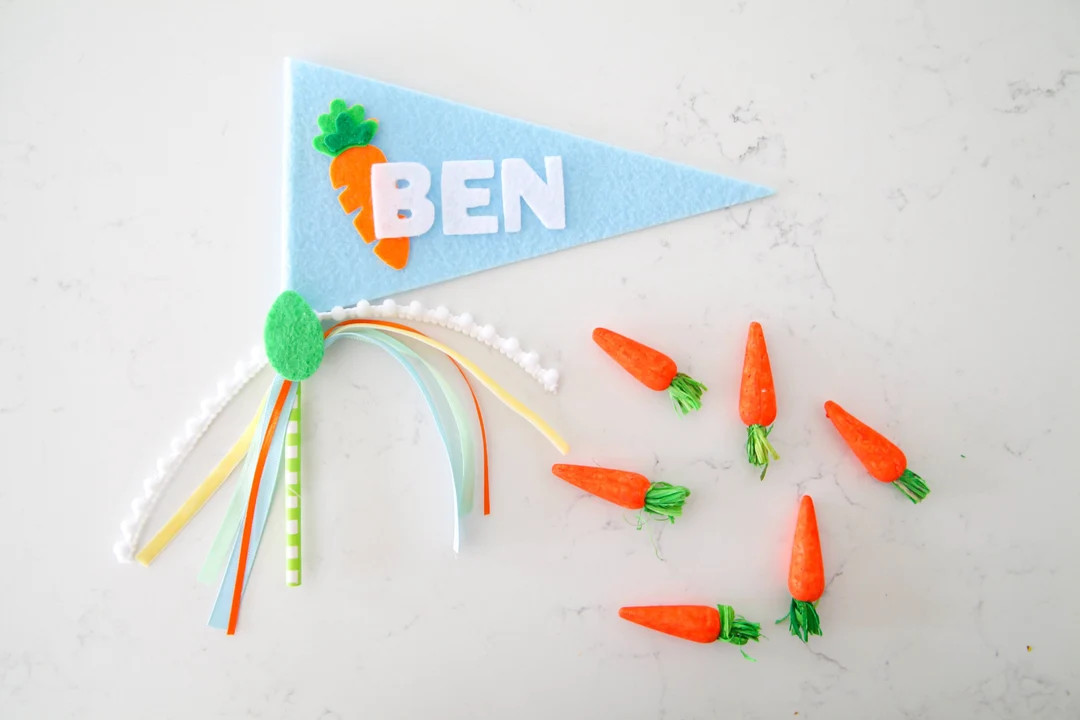 Personalized Easter Basket Flag, Name Pennant, Felt Easter Flag, Name Flag, Felt Easter Pennant, ... | Etsy (US)