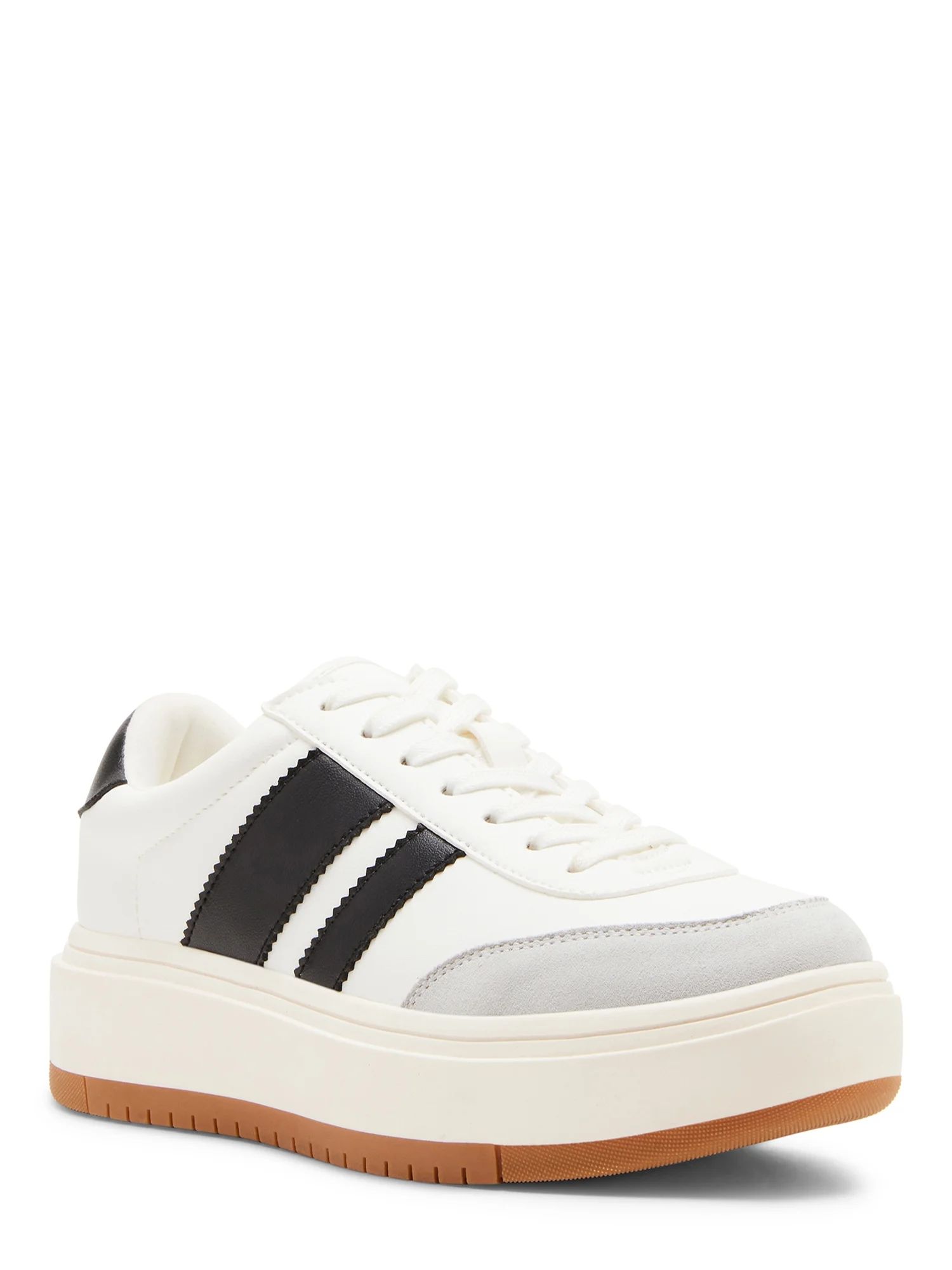 Madden Girl Women's Navida Lace-up Platform Sneaker with Stripes - Walmart.com | Walmart (US)