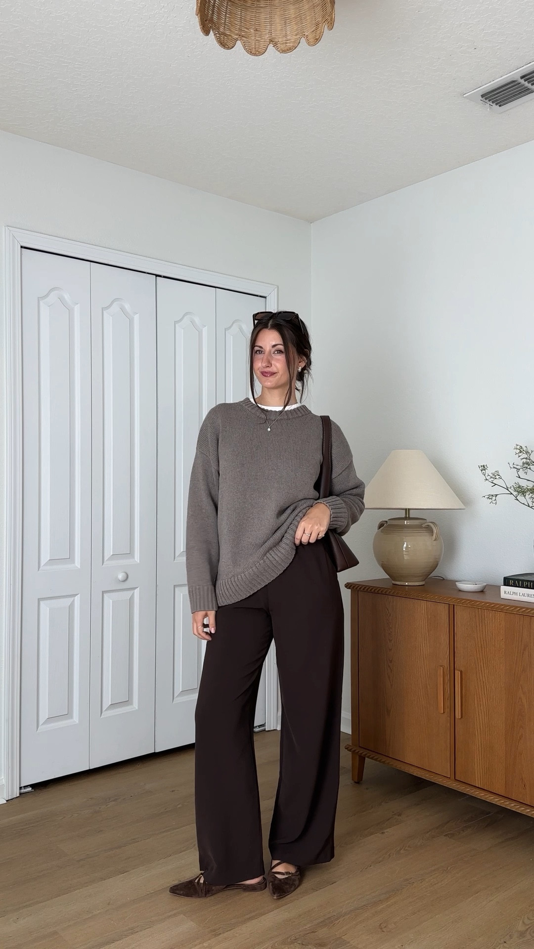 Comfy but put together fall ootd! Wearing small sweater, XS tee, and XS regular pants (I’m 5’5”). Shoes are older but similar linked! 

#LTKSaleAlert #LTKStyleTip #LTKSeasonal