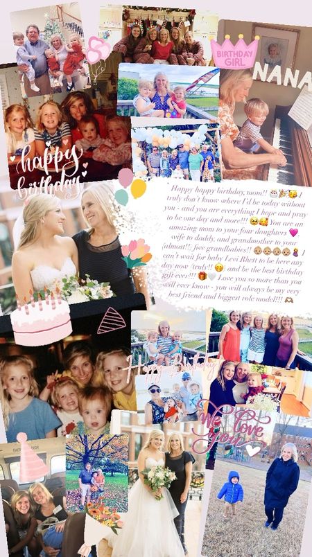 Happy happy birthday, mom!! 🎂🎉🥳 I truly don’t know where I’d be today without you - and you are everything I hope and pray to be one day and more!!! 🥹🥰 You are an amazing mom to your four daughters 🩷, wife to daddy, and grandmother to your (almost!!) five grandbabies!! 👶🏼👶🏼👶🏼👶🏼🤰 I can’t wait for baby Levi Rhett to be here any day now (truly!! 🤭) and be the best birthday gift ever!!! 🎁🤍 Love you so more than you will ever know - you will always be my very best friend and biggest role model!!! 🫶🏽

#LTKBaby #LTKBump #LTKFamily