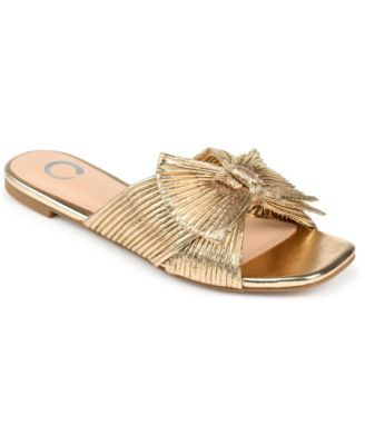 Journee Collection Women's Serlina Bow Flat Sandals - Macy's | Macy's