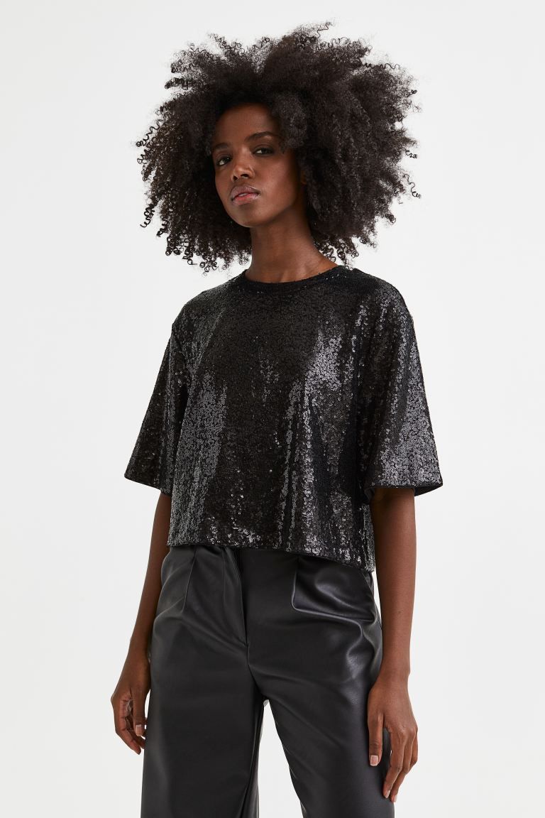 Sequined top | H&M (UK, MY, IN, SG, PH, TW, HK)