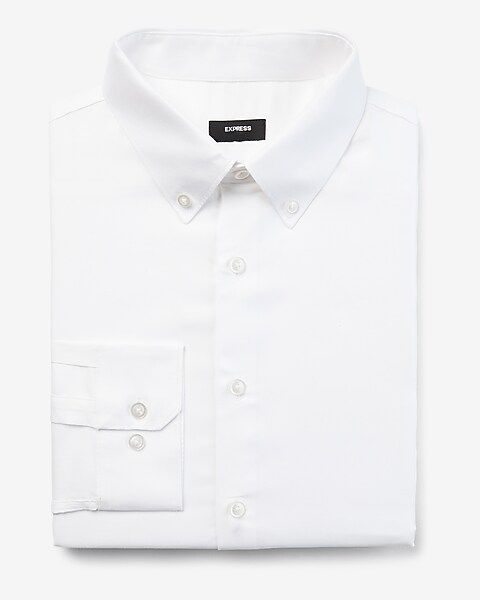 Extra Slim Solid Stretch Pinpoint Oxford 1MX Dress Shirt | Express